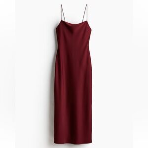 New Burgundy H&M Slip Dress